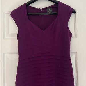 Adrianna Papell Deep Purple Cocktail Dress